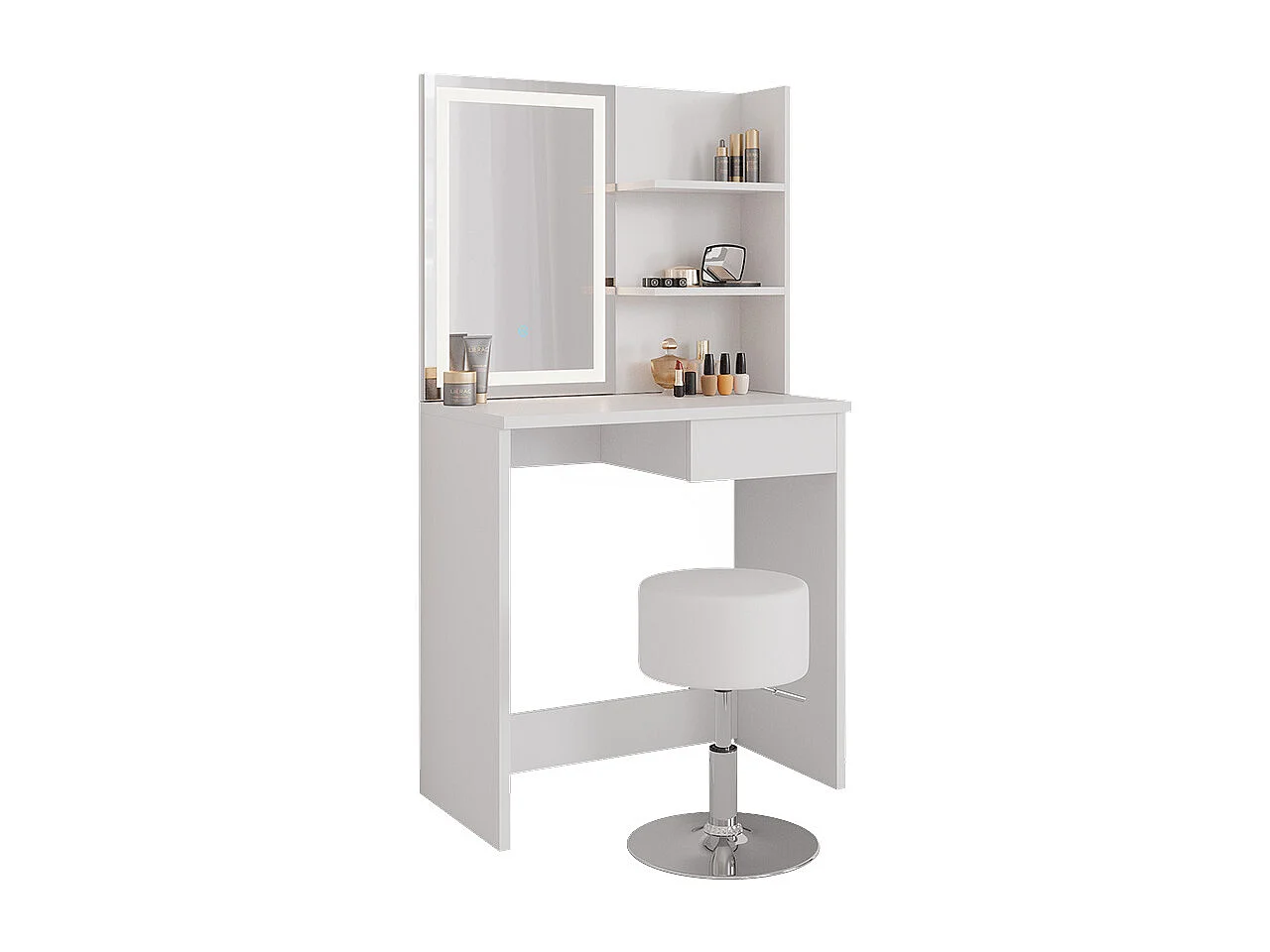 Coiffeuse blanc 75x40x141 dekos