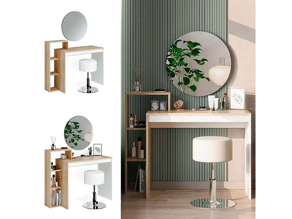 Coiffeuse sonoma 100x40x90 leo