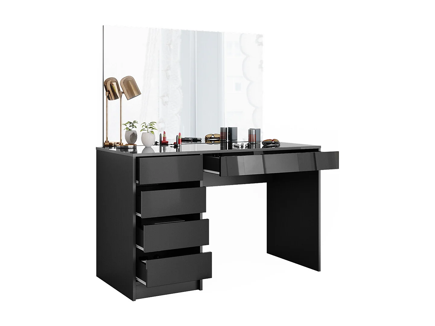 Tocador antracita 120x55x75 sherry