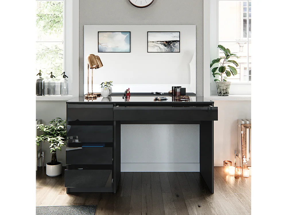 Coiffeuse anthracite 120x55x75 sherry