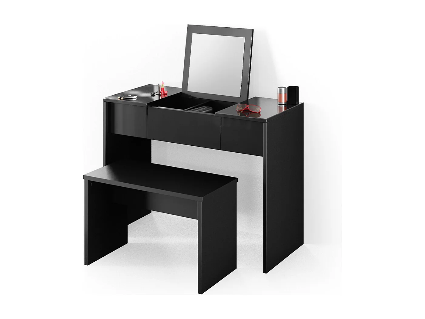 Banqueta negro 70x35x45.5