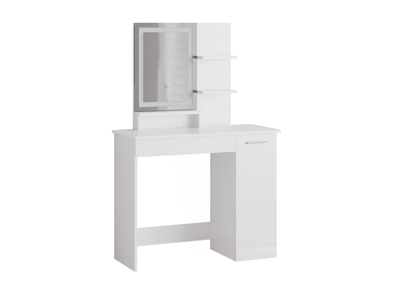 Coiffeuse blanc 90x38x137.5 julia