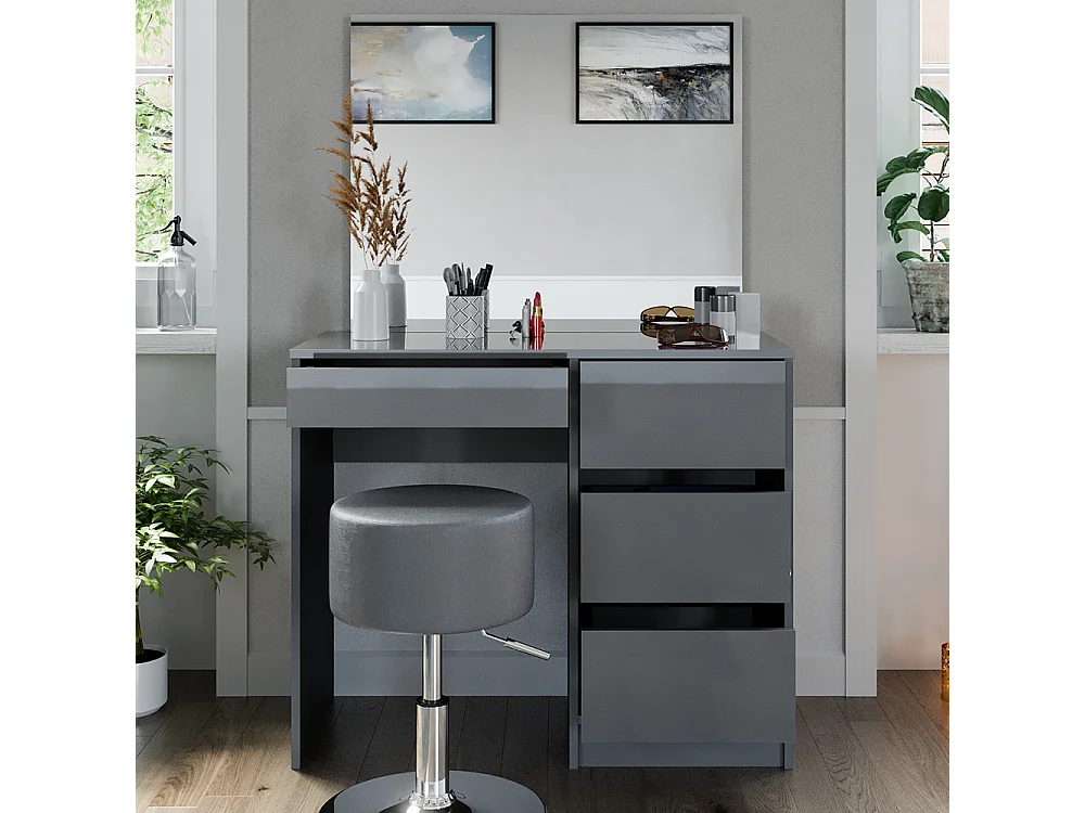 Coiffeuse gris 90x40x75 sherry