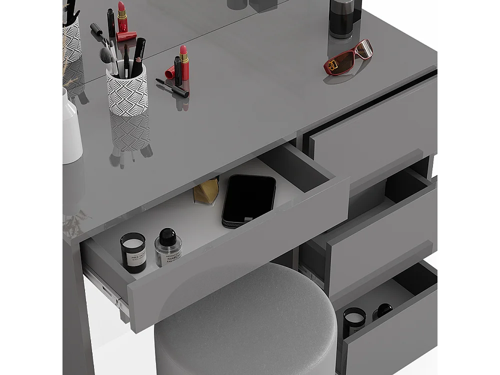 Coiffeuse gris 90x40x75 sherry