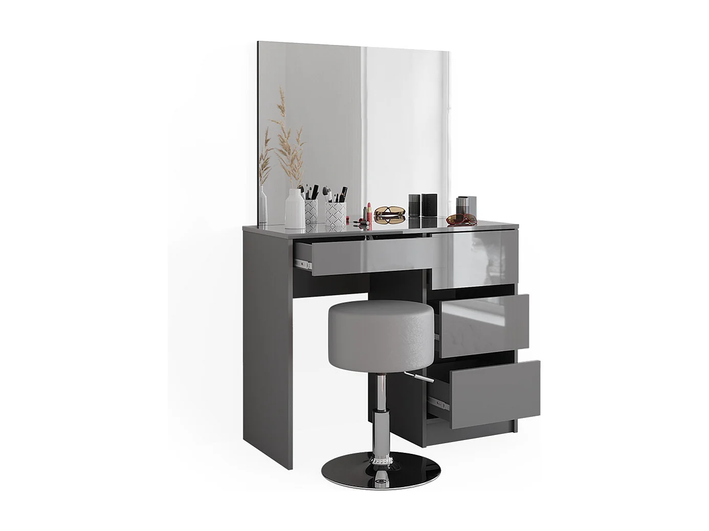 Coiffeuse gris 90x40x75 sherry