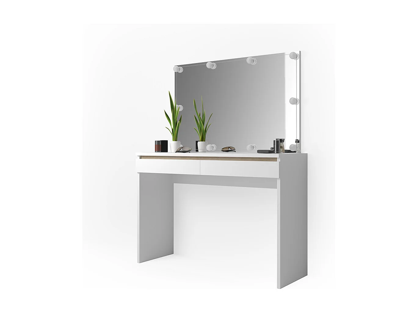 Tocador blanco 120x41.8x83 emma