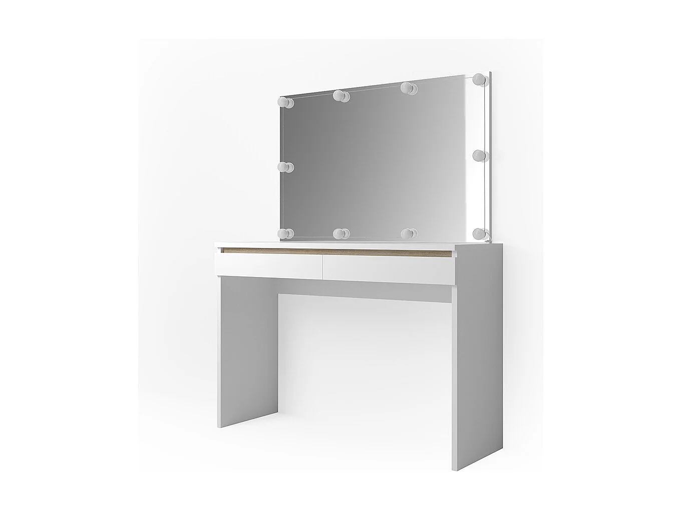 Coiffeuse blanc 120x41.8x83 emma