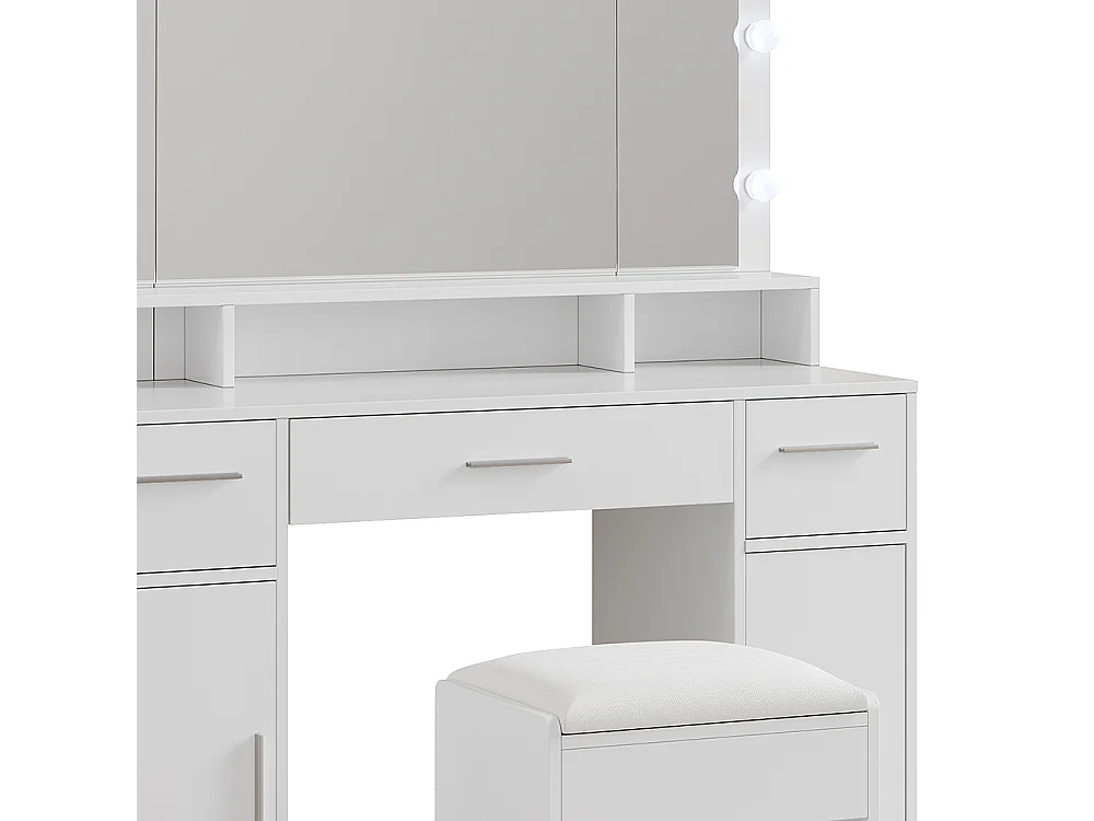 Schminktisch weiß 110x40x150.5 lumira