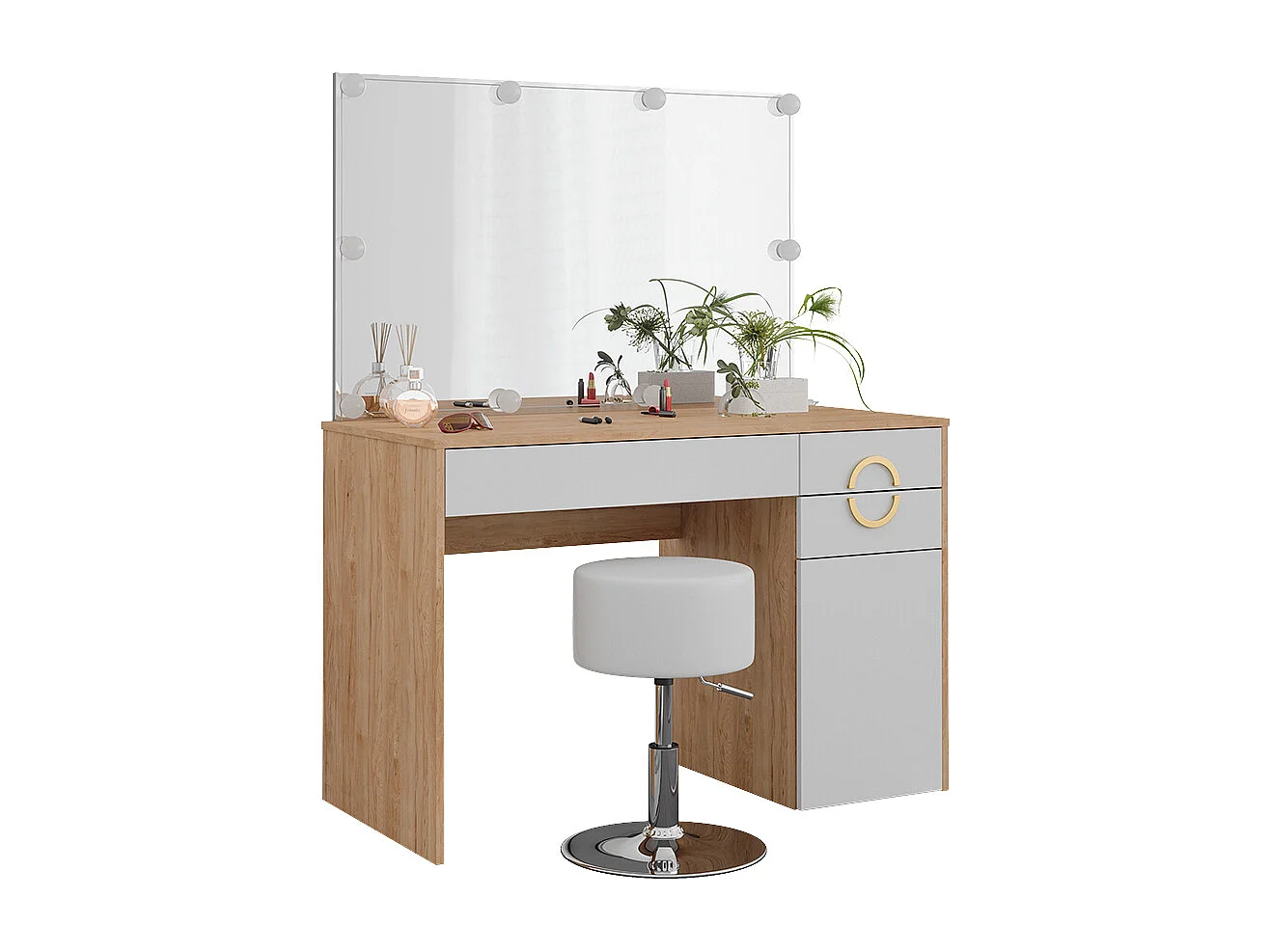 Tocador rockford hickory natural 115x55x76.4 adela