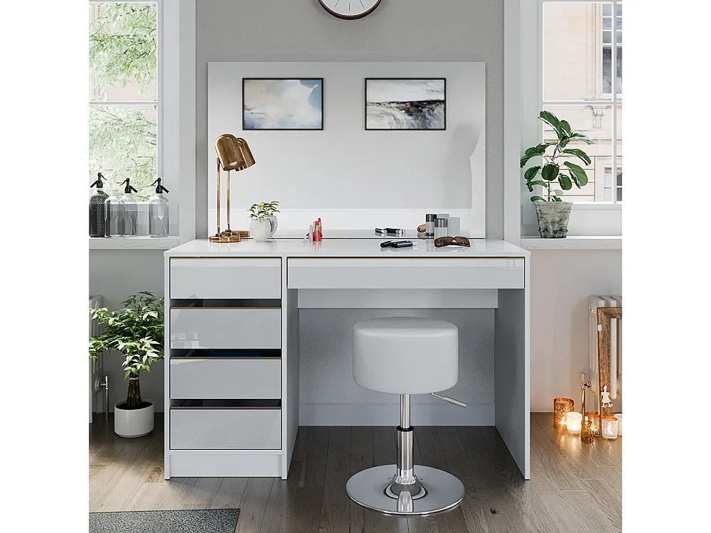 Set de maquillage blanc/or 120x55x75 sherry