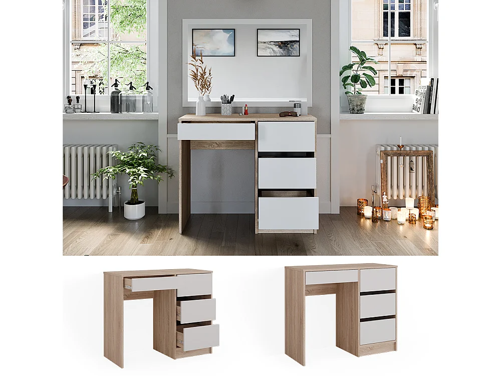 Coiffeuse sonoma 90x40x75 sherry