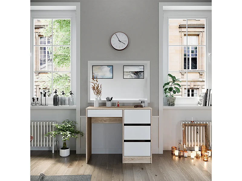 Coiffeuse sonoma 90x40x75 sherry