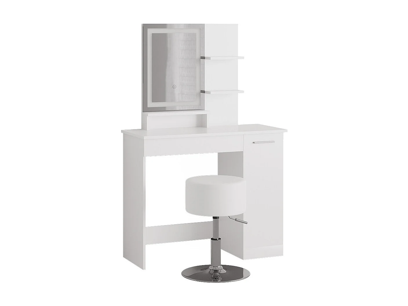 Tocador blanco 90x38x137.5 julia