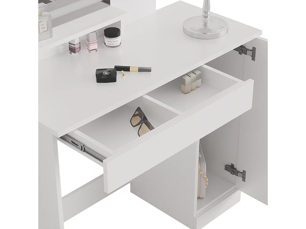 Coiffeuse blanc 90x38x137.5 julia