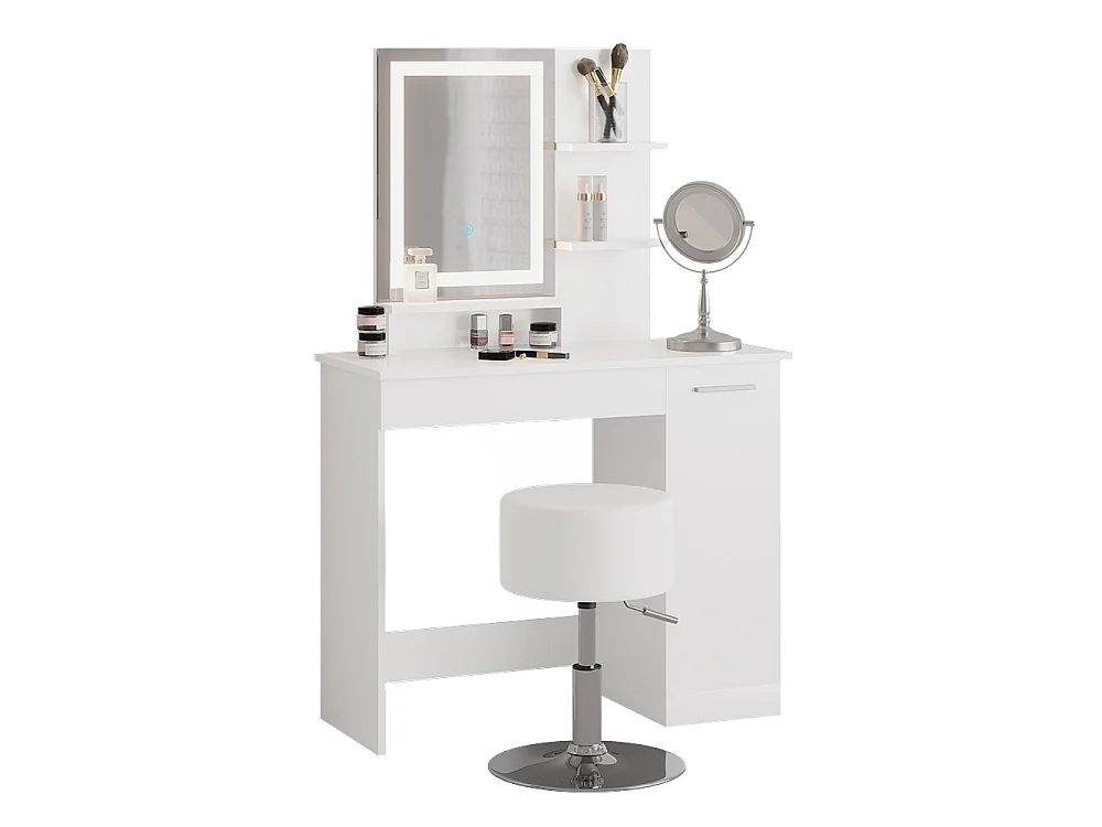 Coiffeuse blanc 90x38x137.5 julia