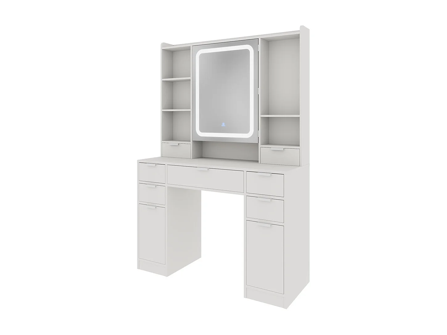 Tavolo da toilette bianco 105x40x156 solea