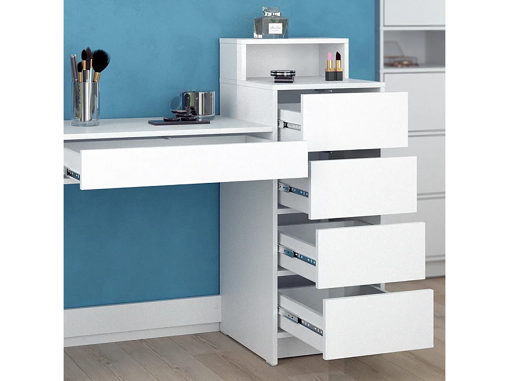 Coiffeuse blanc 110.5x40.3x100.6 naara