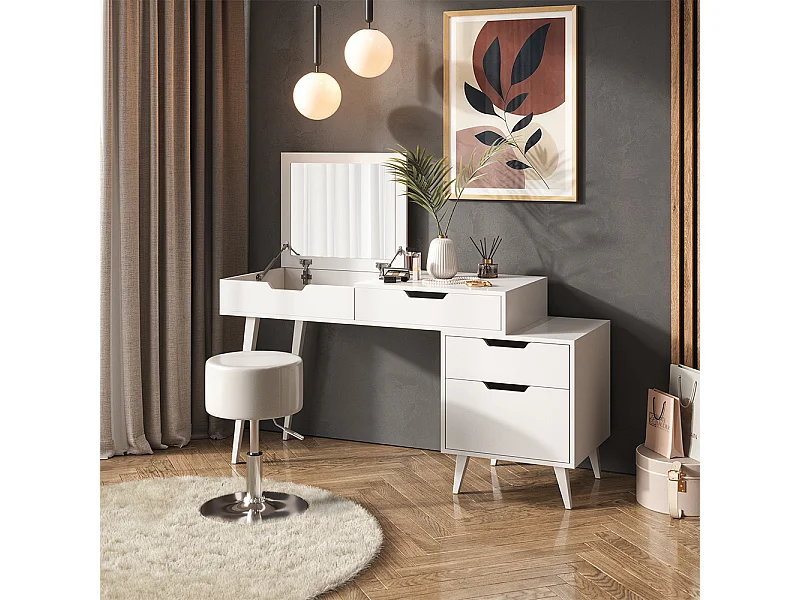 Schminktisch weiß 145x50x125.5 judy