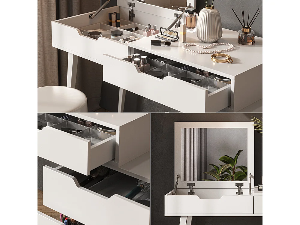 Schminktisch weiß 145x50x125.5 judy