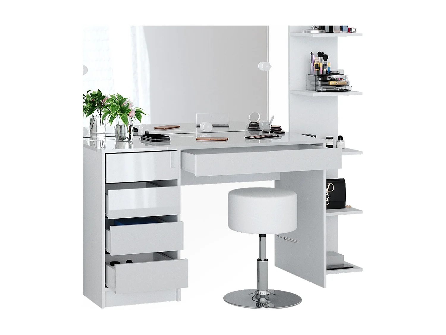 Coiffeuse blanc 120x55x75 sherry