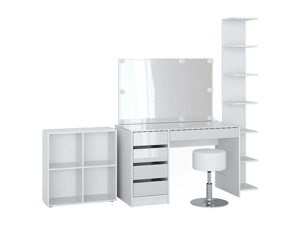 Coiffeuse blanc 120x55x75 sherry