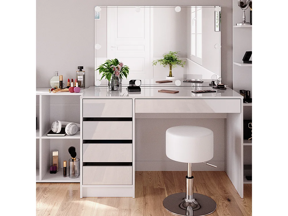 Coiffeuse blanc 120x55x75 sherry