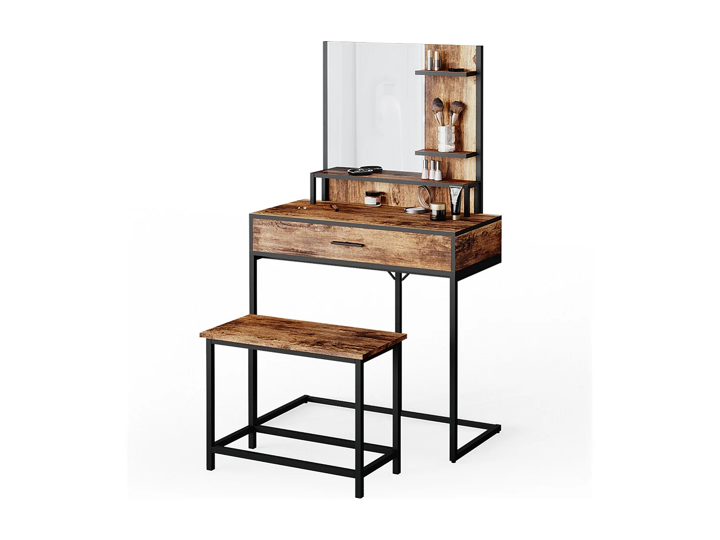 Banc bois antique 60x30x45 fyrk