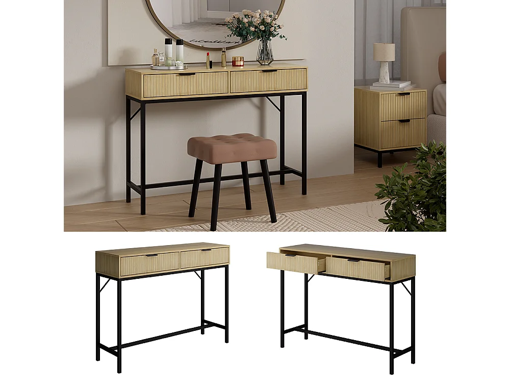 Dressing table oak 100x30x75 lennox