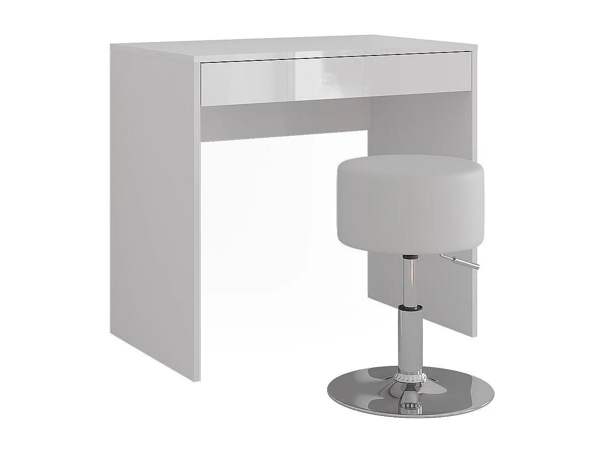 Coiffeuse blanc/blanc brillant 81.4x50.1x76 sherry