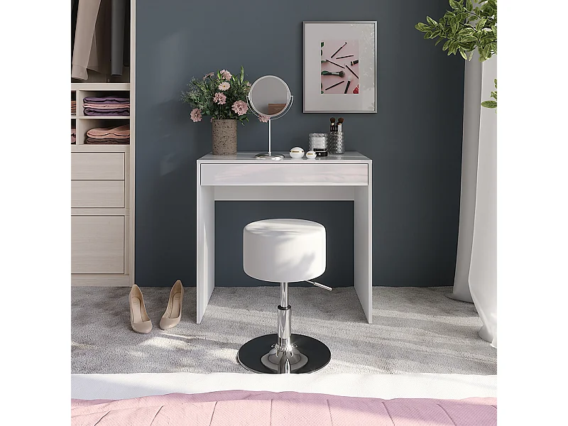 Tocador blanco/blanco alto brillo 81.4x50.1x76 sherry