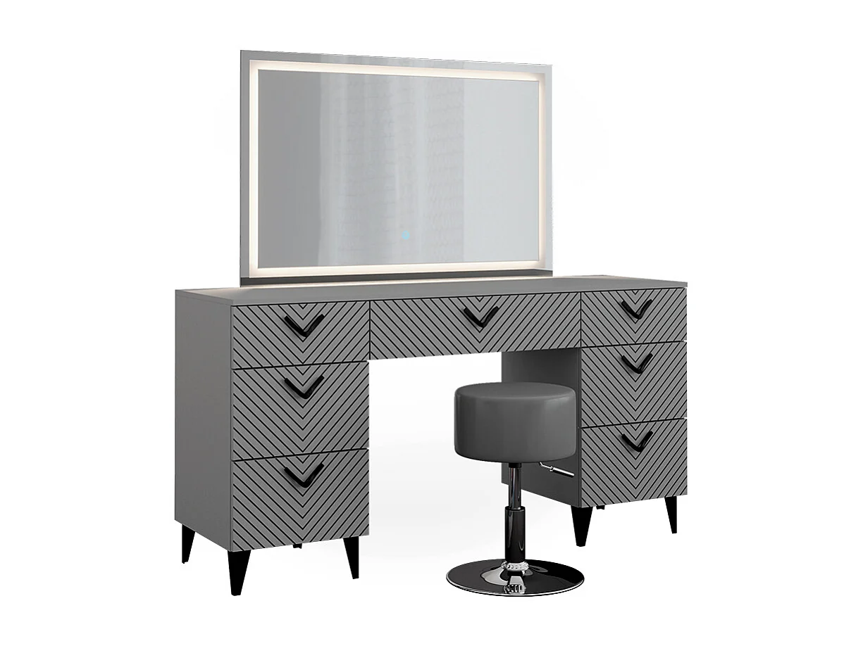 Coiffeuse gris 150x45x78.1 anett