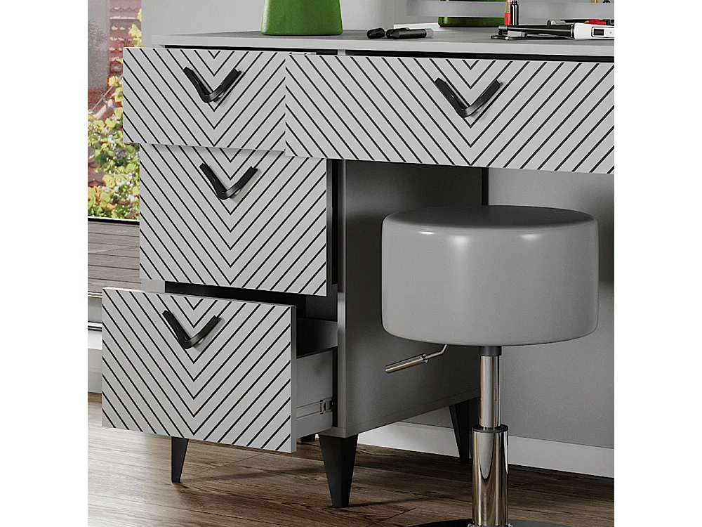 Coiffeuse gris 150x45x78.1 anett