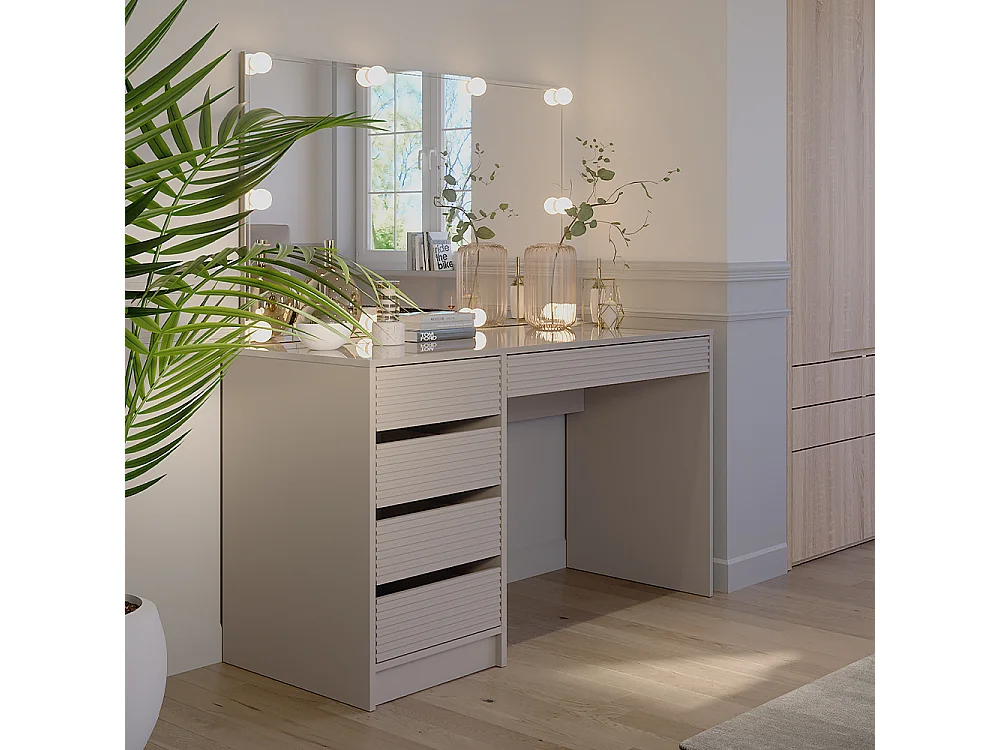 Coiffeuse cachemire 120x55x75 sherry