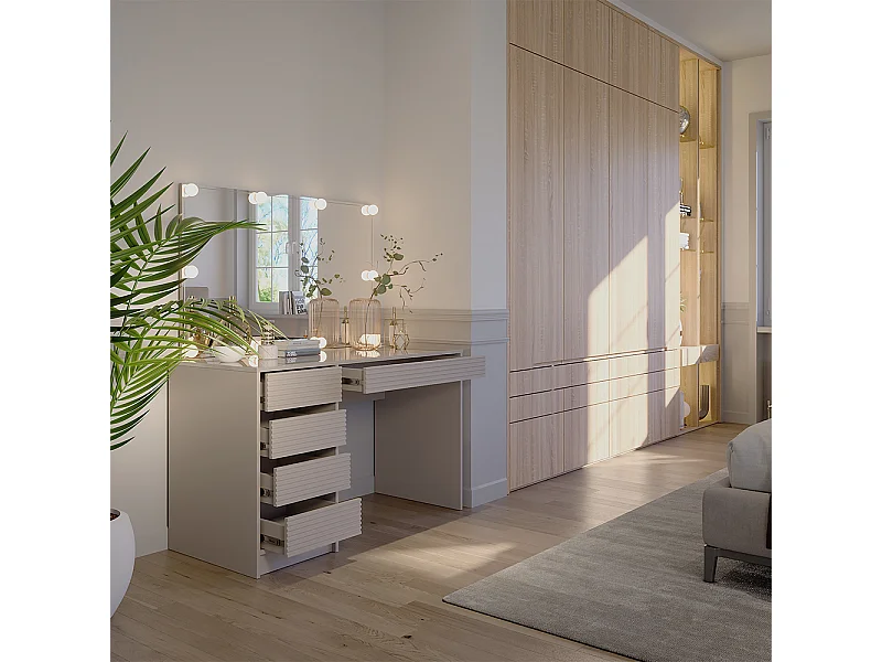 Coiffeuse cachemire 120x55x75 sherry