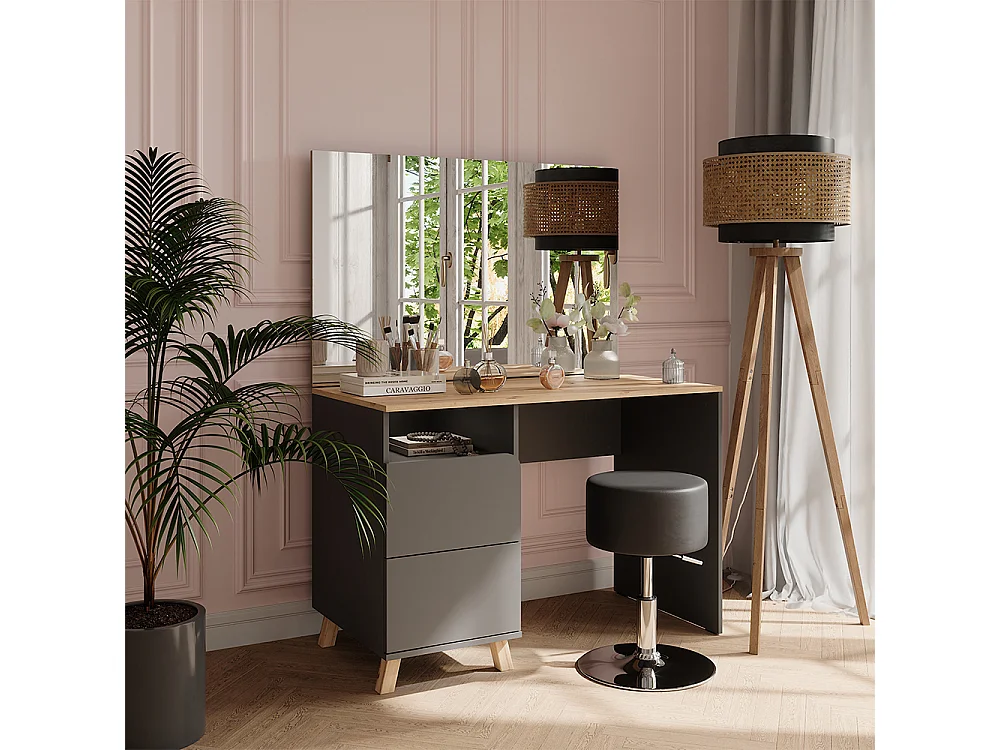 Vanity table anthracite/artisan 110x55x75 karen