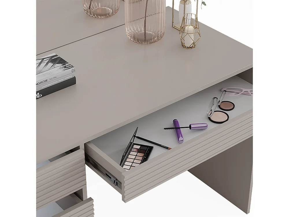 Coiffeuse cachemire 120x55x75 sherry