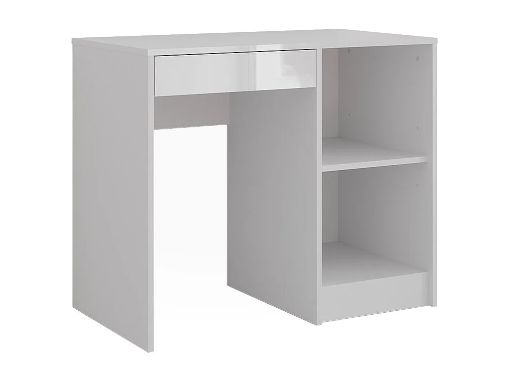 Kaptafel wit/wit hoogglans 89.8x50.1x76 sherry