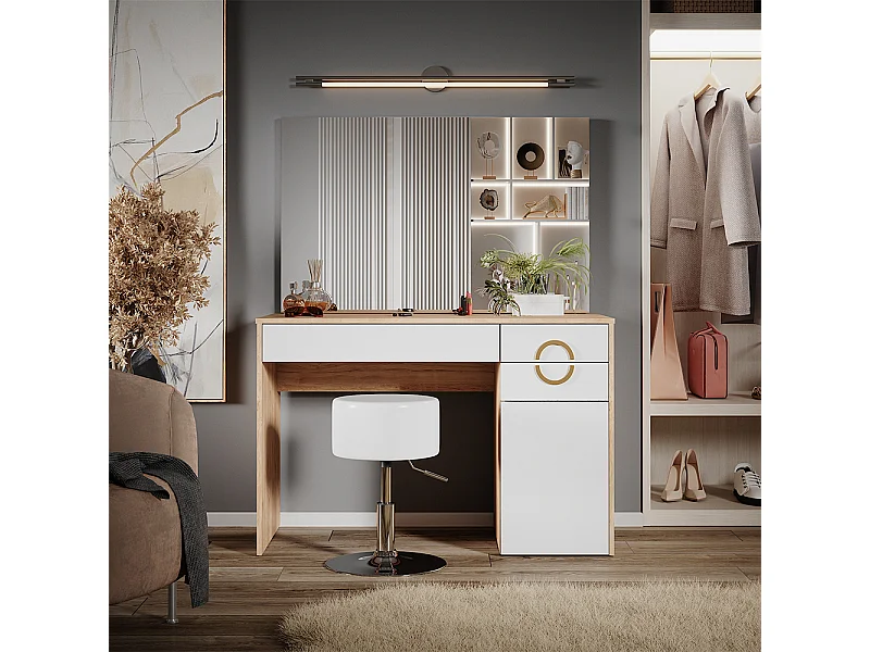 Tocador rockford hickory natural 115x55x76.4 adela