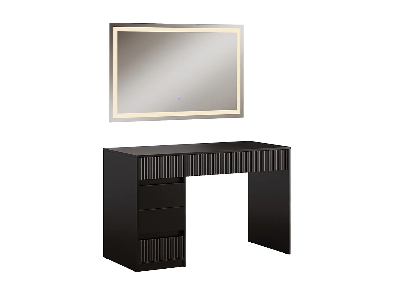 Kaptafel zwart 120x55x76 omira