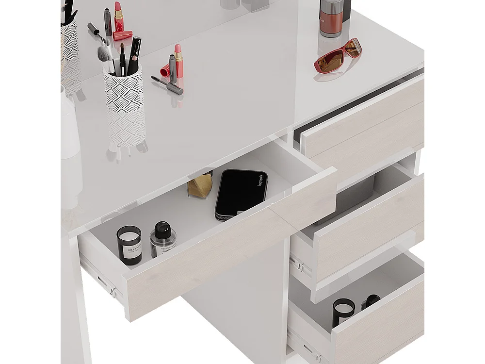 Coiffeuse blanc 90x40x75 sherry