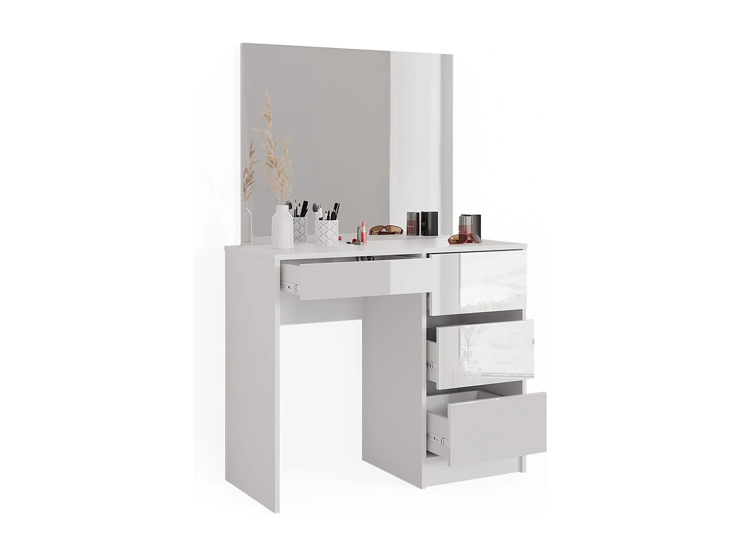 Coiffeuse blanc 90x40x75 sherry