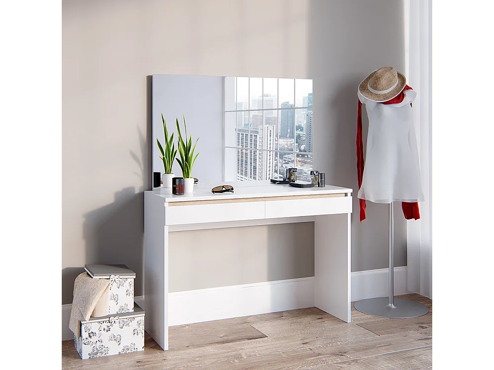 Tocador blanco 120x41.8x83 emma