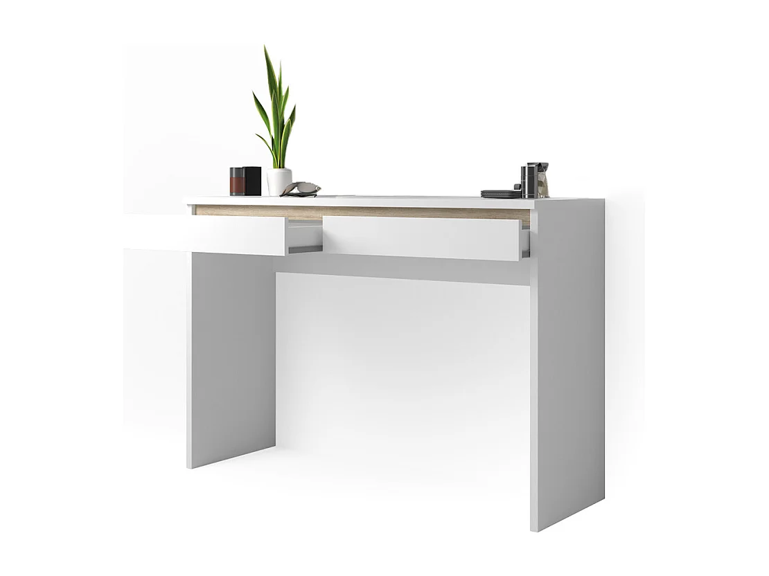 Coiffeuse blanc 120x41.8x83 emma