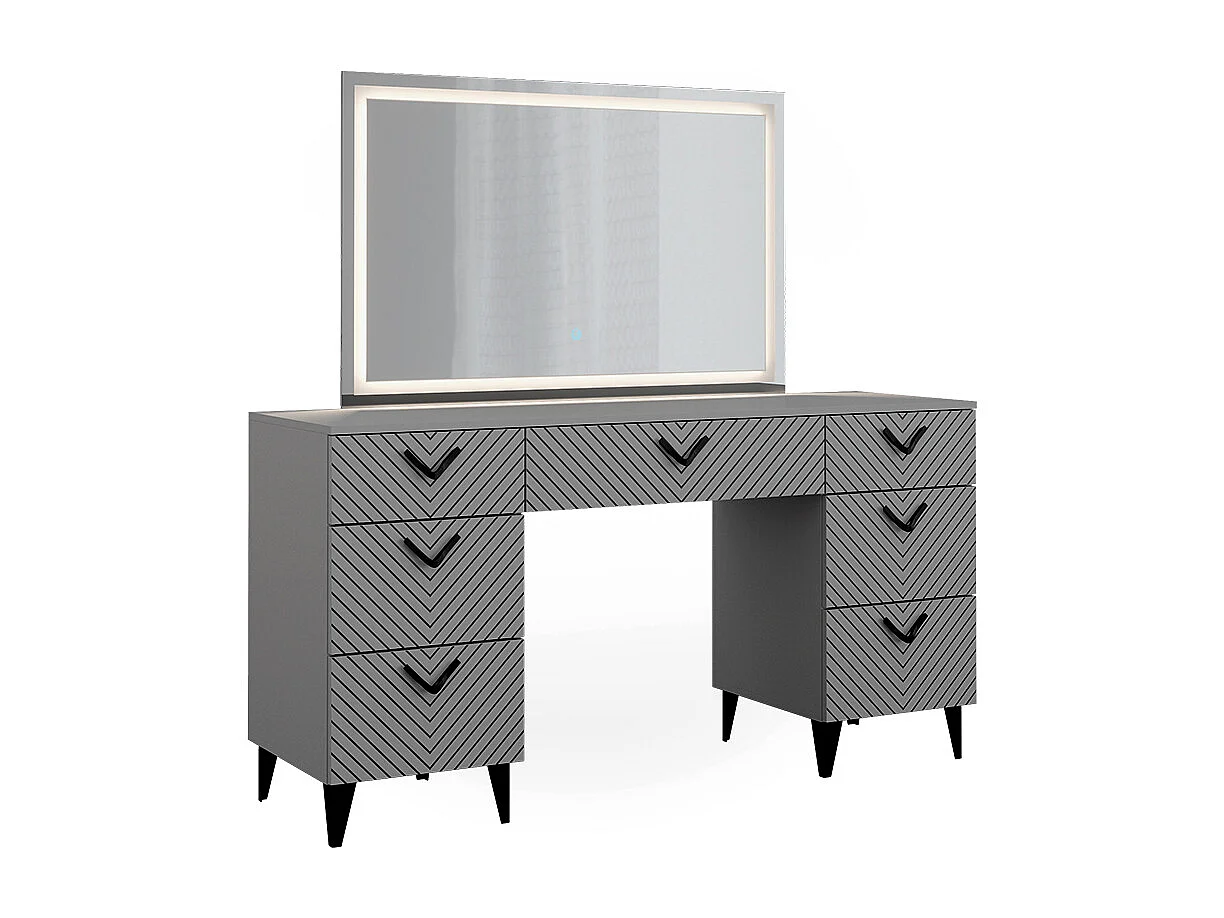 Kaptafel met licht grijs 150x45x78.1 anett