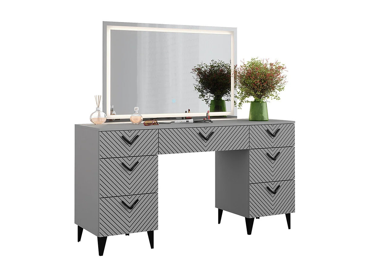 Vanity table grey 150x45x78.1 anett