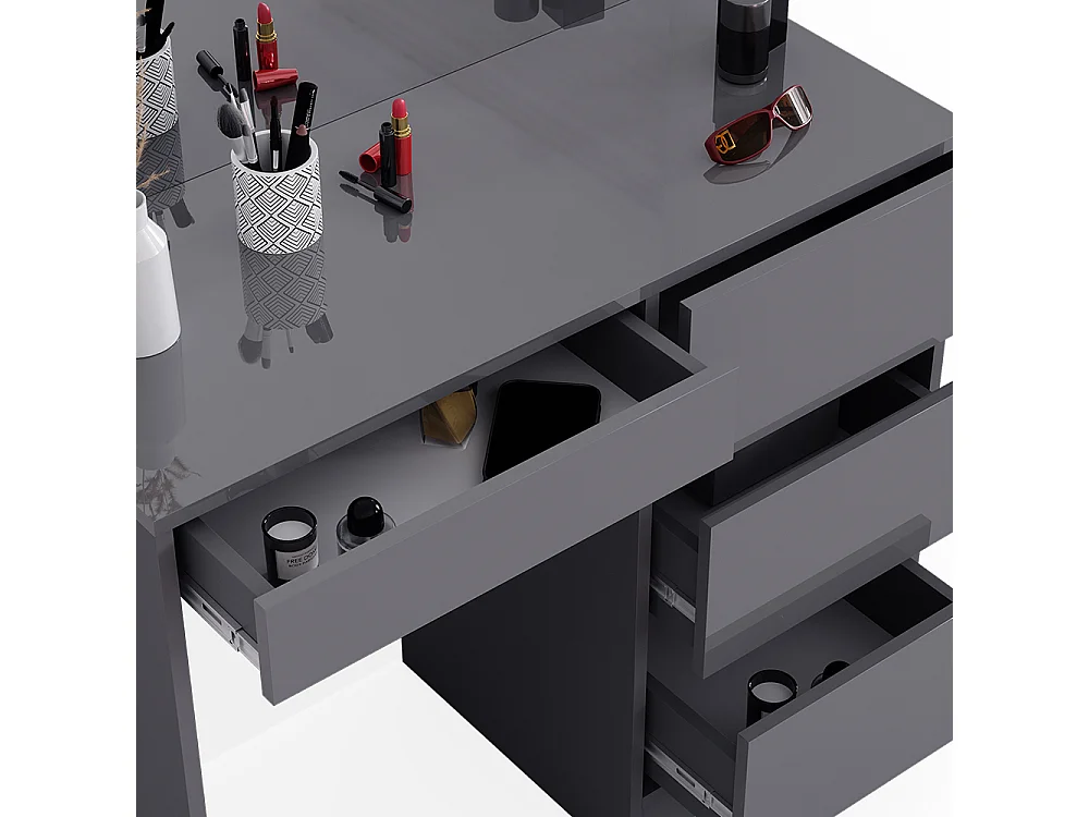 Coiffeuse anthracite 90x40x75 sherry