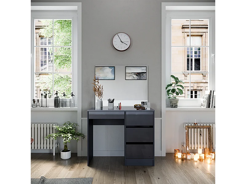 Tocador antracita 90x40x75 sherry