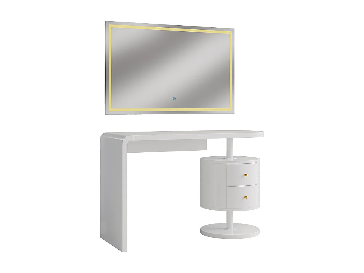 Coiffeuse blanc 120x50x76 lara