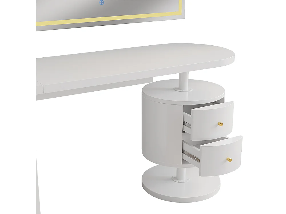 Coiffeuse blanc 120x50x76 lara