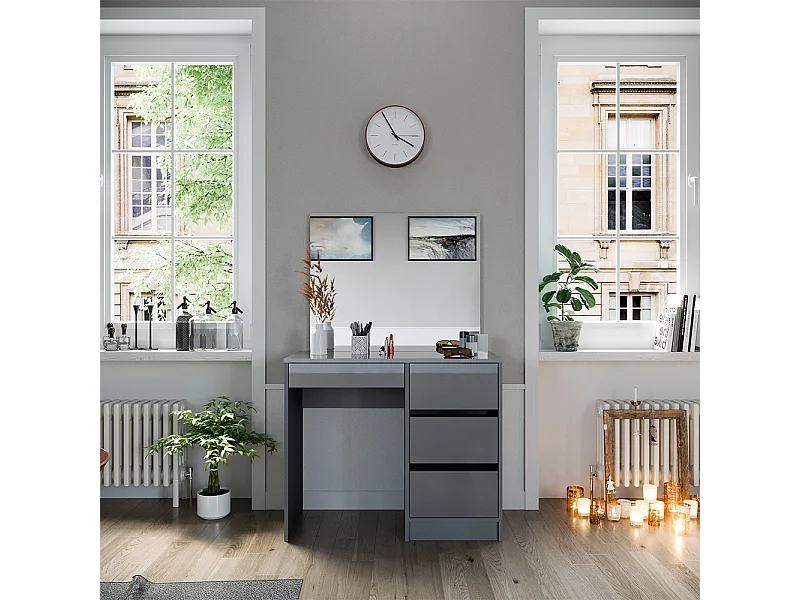 Tocador gris 90x40x75 sherry